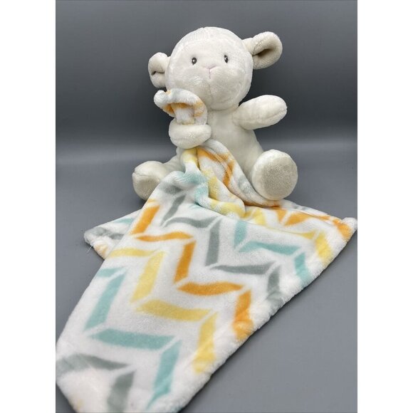Little Miracles Lamb Plush Lovey Security Blanket Cuddle Toy - Picture 1 of 5